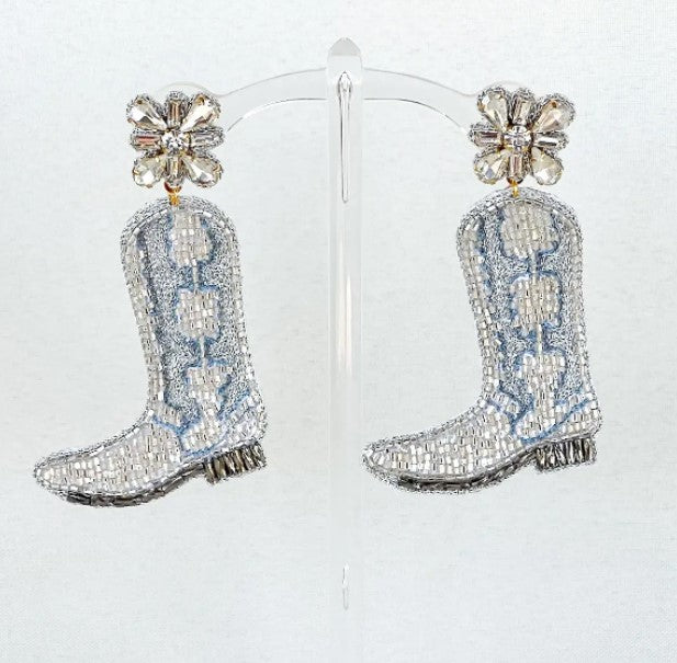 Darlin' Dolly Beaded Boot Earrings