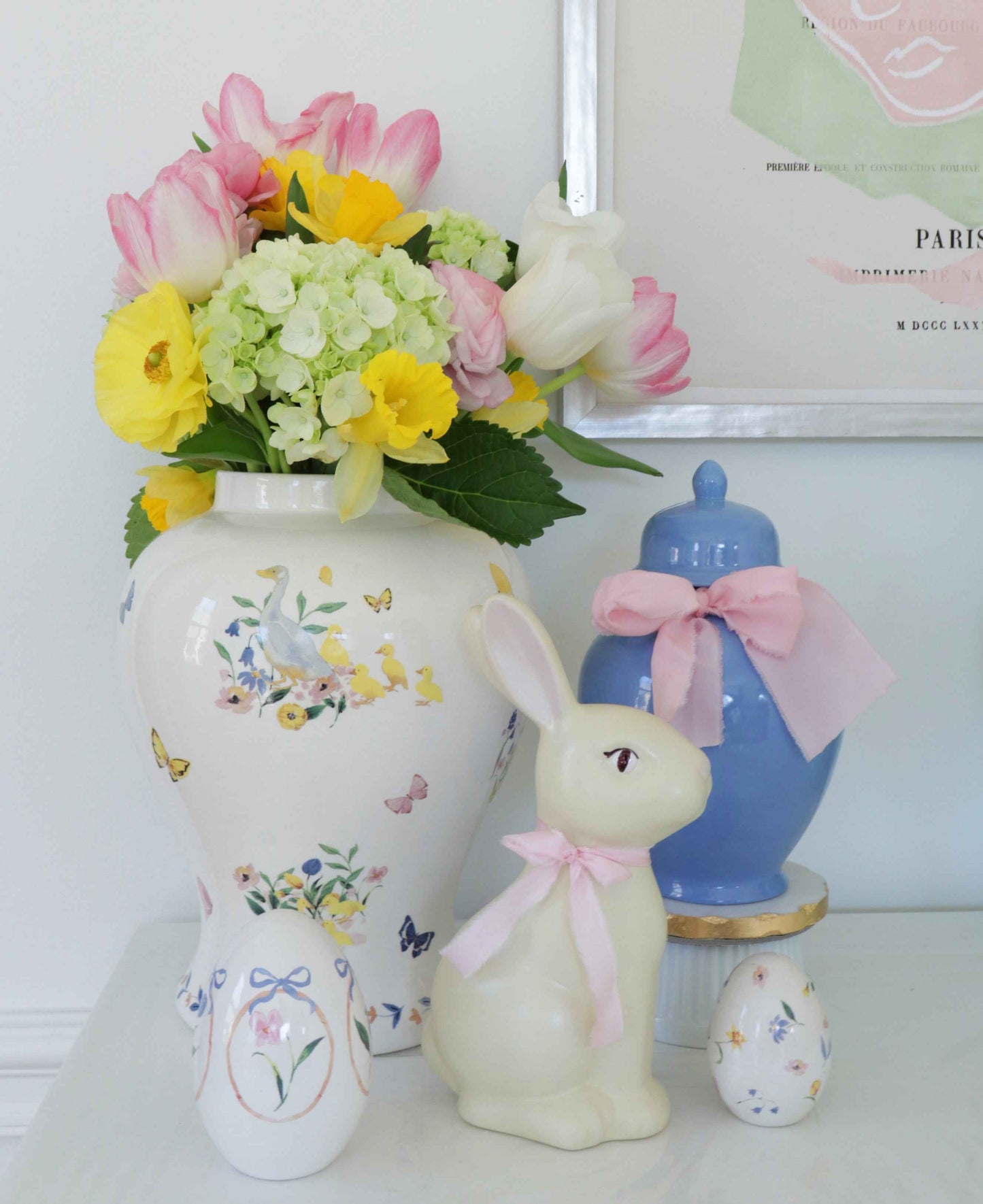 French Blue Ginger Jars