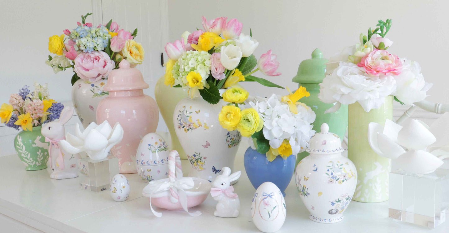 French Blue Ginger Jars