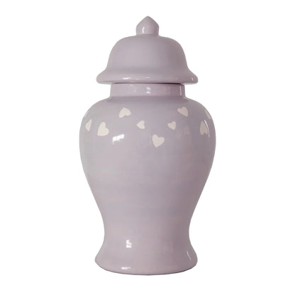 Love is in the Air Ginger Jars in Light Lavender