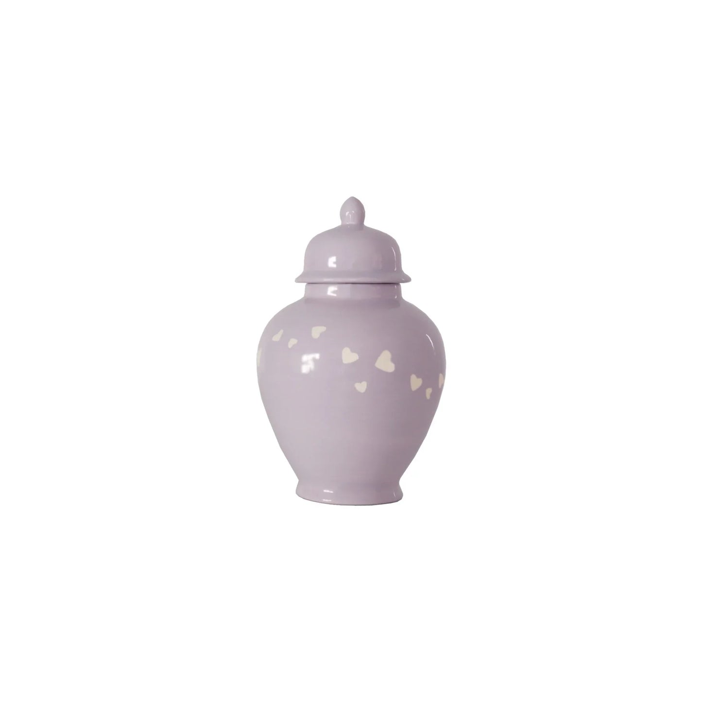 Love is in the Air Ginger Jars in Light Lavender