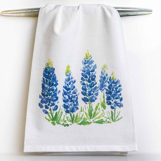 Bluebonnet Fields Tea Towel