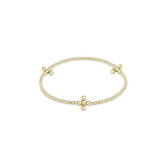 Lila Waterproof 18k Gold Beaded Bracelet