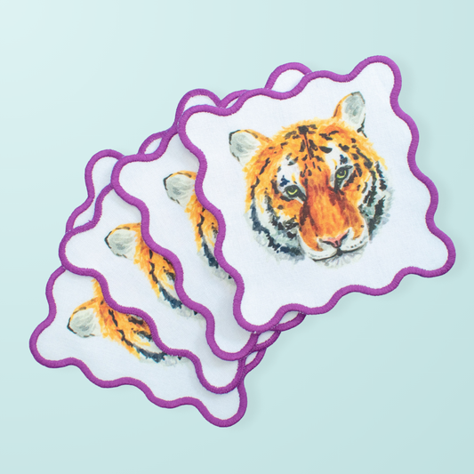 Tiger Cocktail Square Napkins