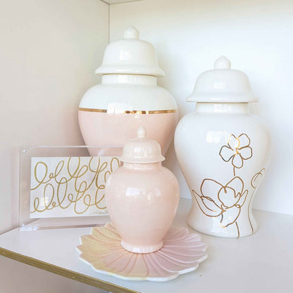 Blush Ginger Jars