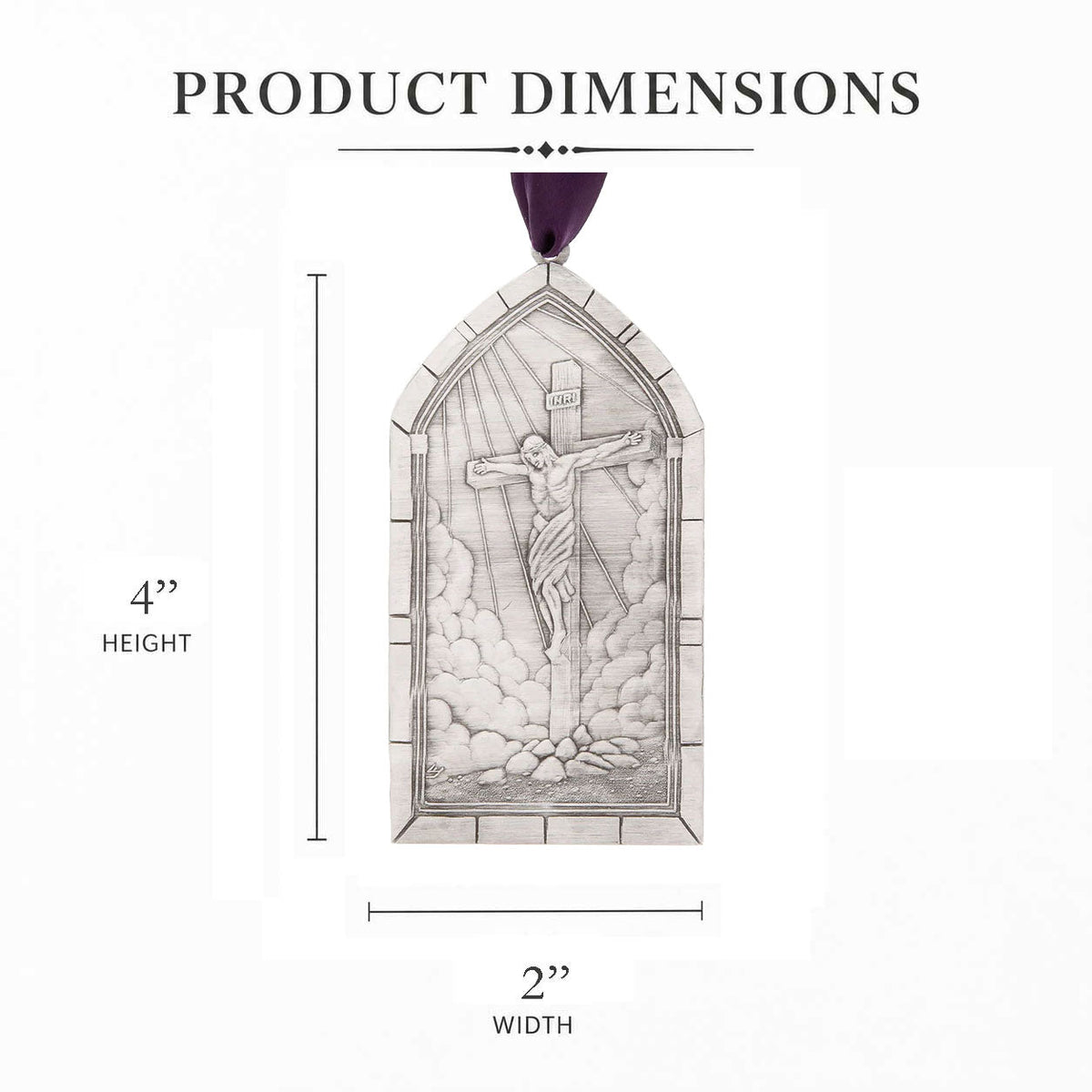 Crucifixion Cathedral Window Ornament
