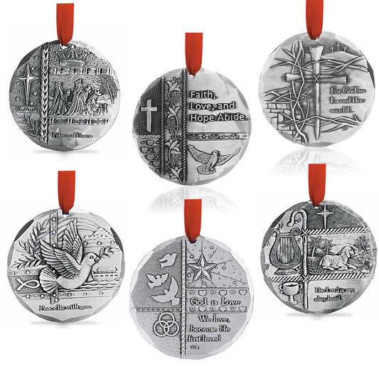 Bible Verse 6-Piece Ornament Set