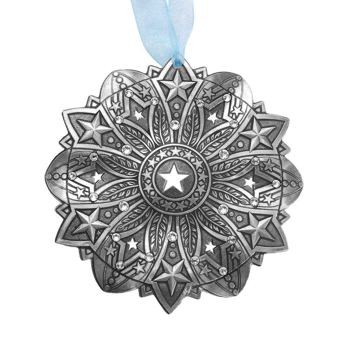 Star Spangled Snow Crystal 2026 Ornament (Aluminum)