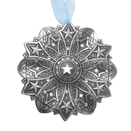 Star Spangled Snow Crystal 2026 Ornament (Aluminum)