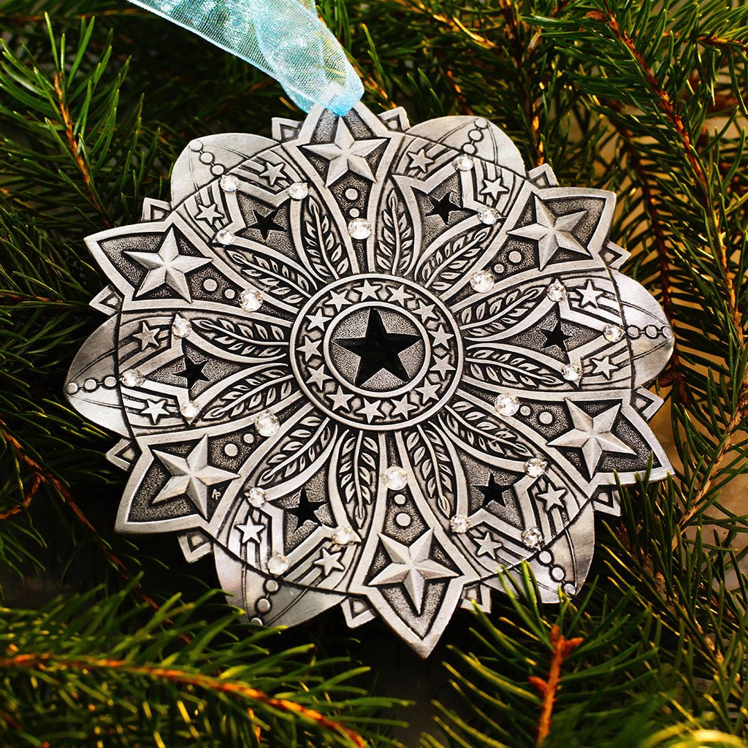 Star Spangled Snow Crystal 2026 Ornament (Aluminum)