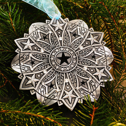 Star Spangled Snow Crystal 2026 Ornament (Aluminum)