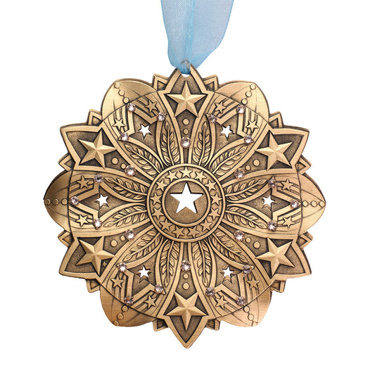 Star Spangled Snow Crystal 2026 Ornament (Bronze)