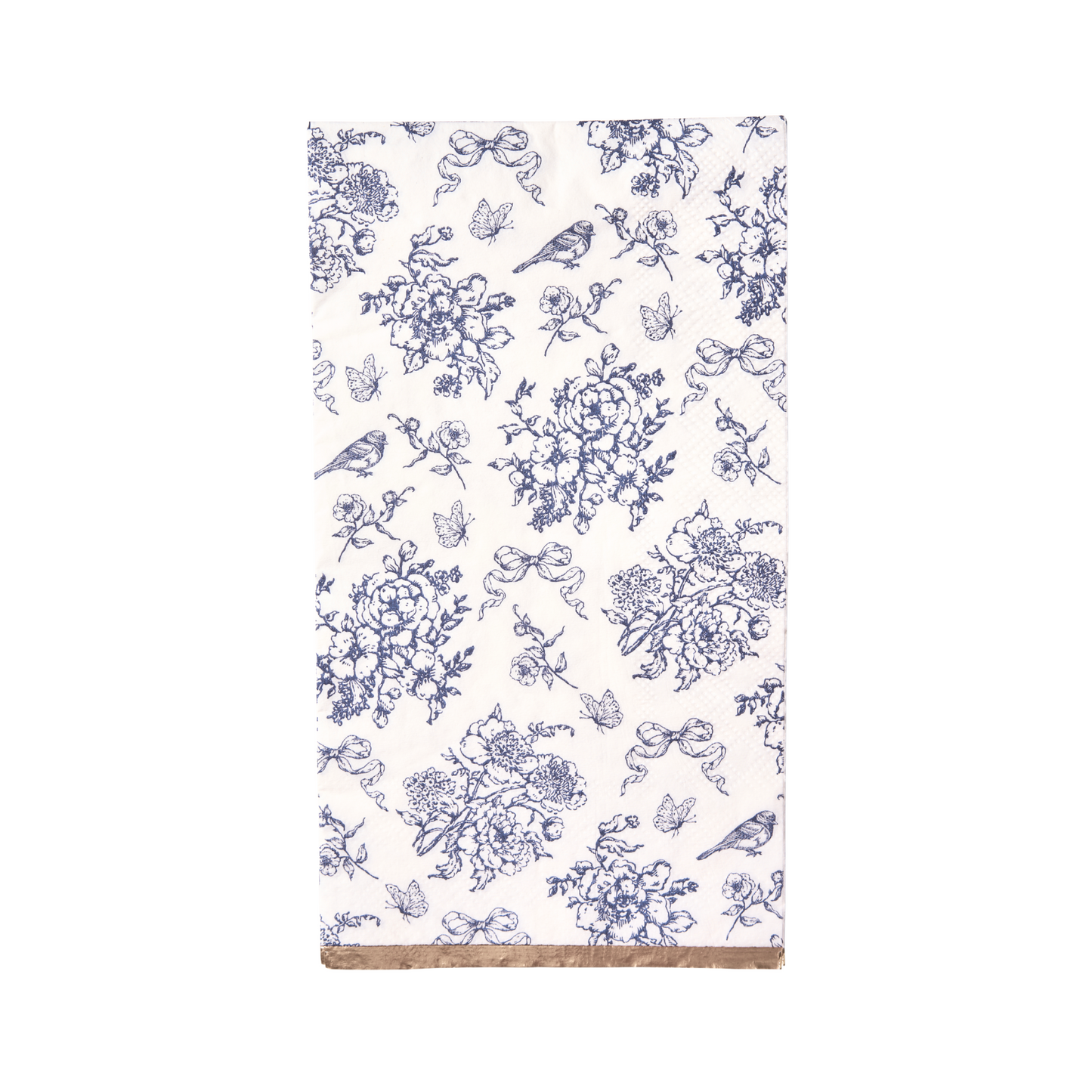 Hamptons Toile & Stripe Dinner Napkins