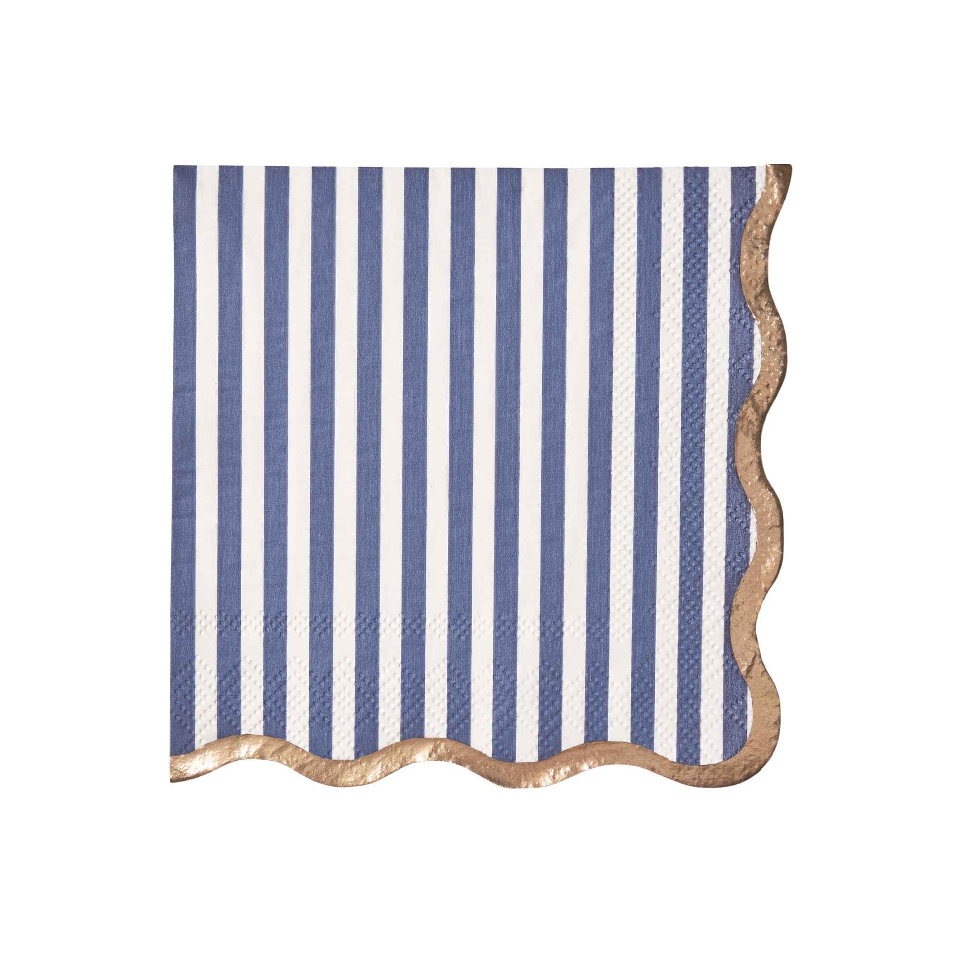 Hamptons Toile & Stripe Cocktail Napkins