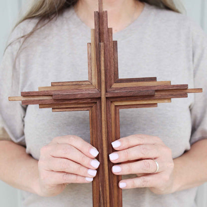 Walnut Layered Cross