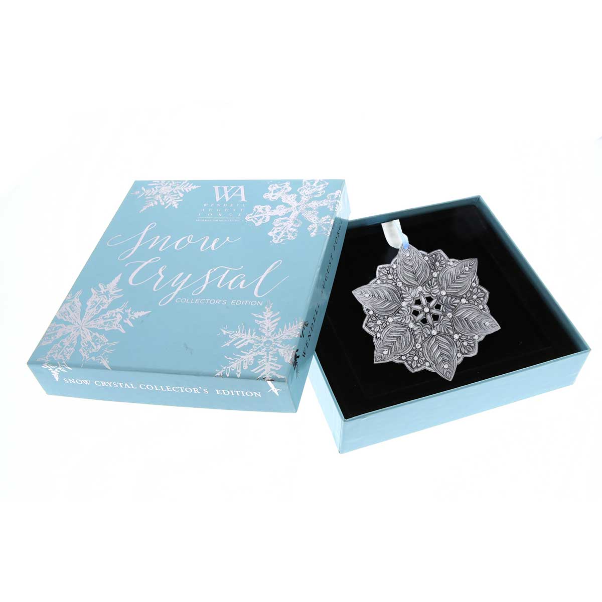 Snow Crystal Winter Greens Ornament (Aluminum)