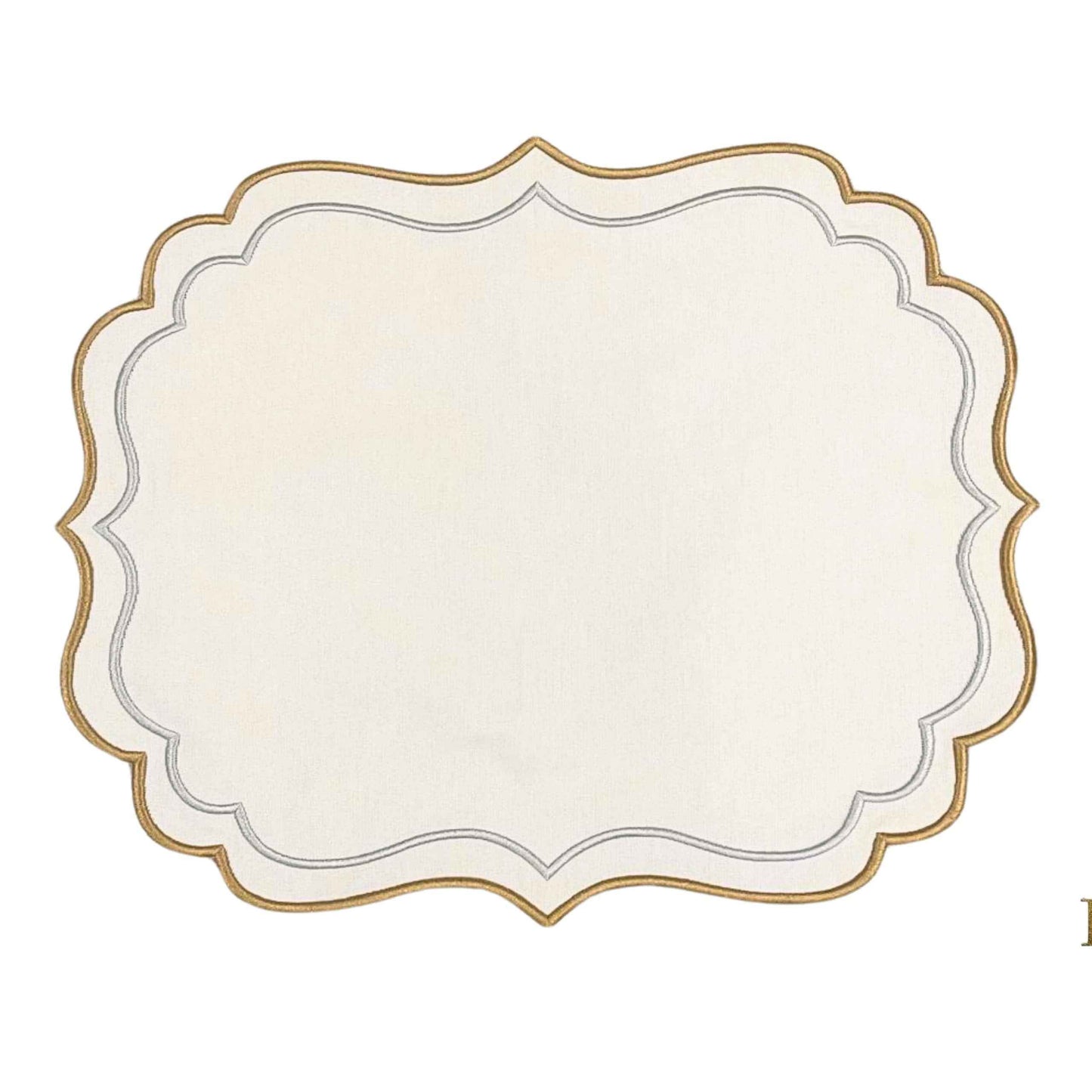 ARISTA IVORY RECTANGLE FABRIC PLACEMAT