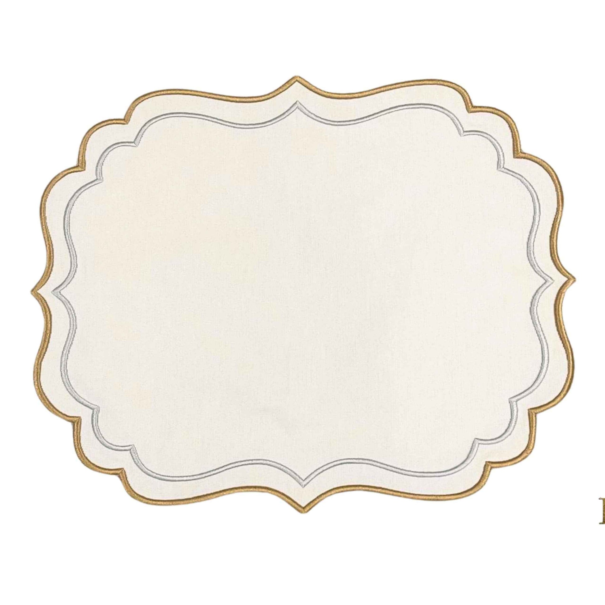 ARISTA IVORY RECTANGLE FABRIC PLACEMAT