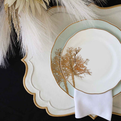 ARISTA IVORY RECTANGLE FABRIC PLACEMAT