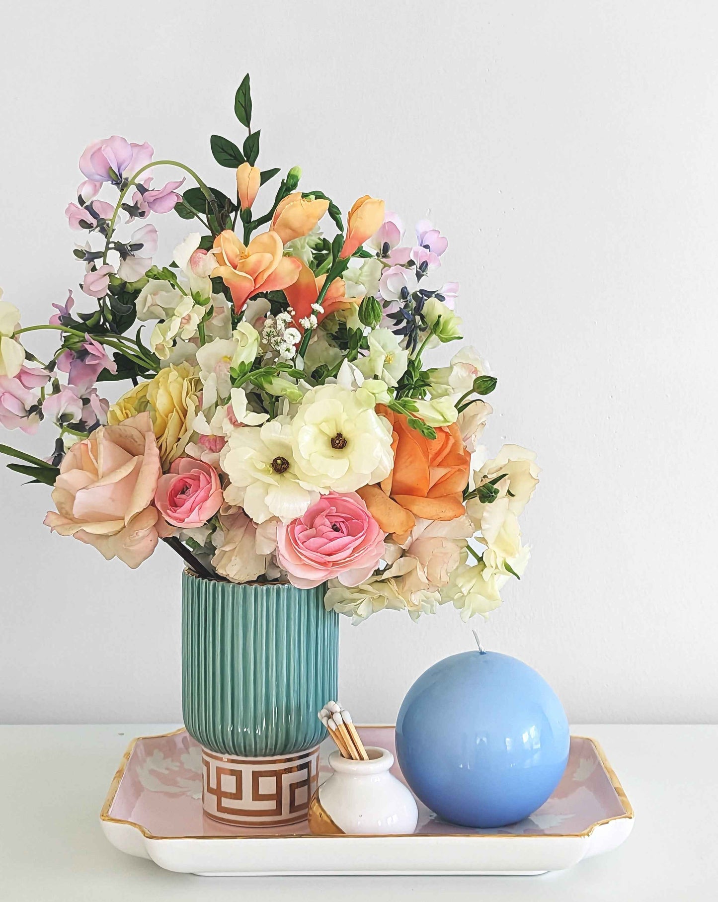 Chinoiserie Dreams Trays with 22K Gold Accent