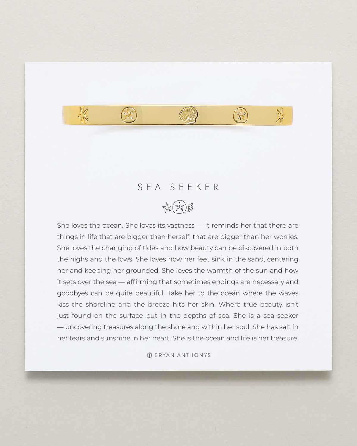Sea Seeker Hinged Bracelet