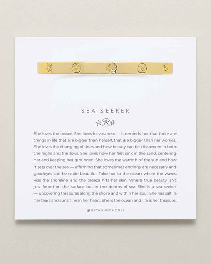 Sea Seeker Hinged Bracelet