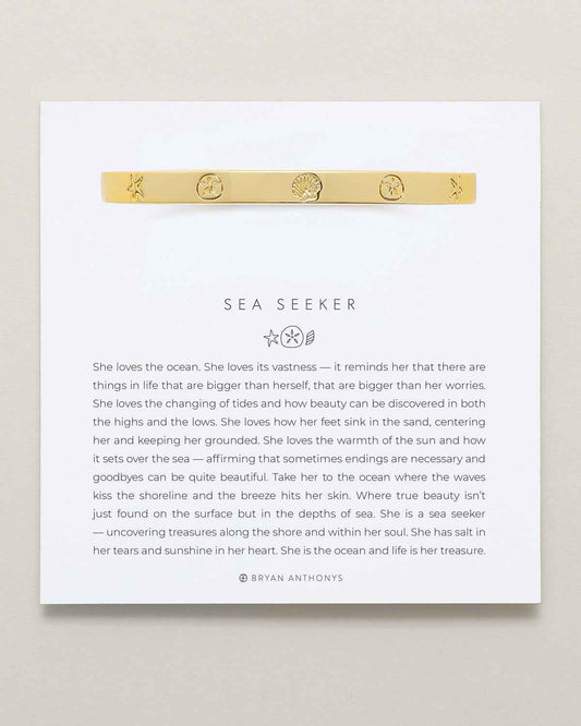 Sea Seeker Hinged Bracelet