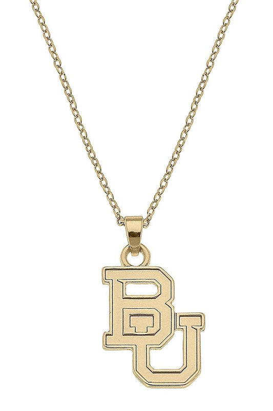 Baylor Bears 24K Gold Plated Pendant Necklace