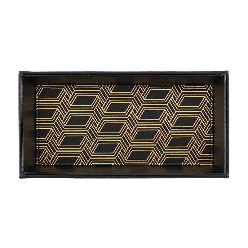 Black and Gold Valet Tray - Sorelle Gifts