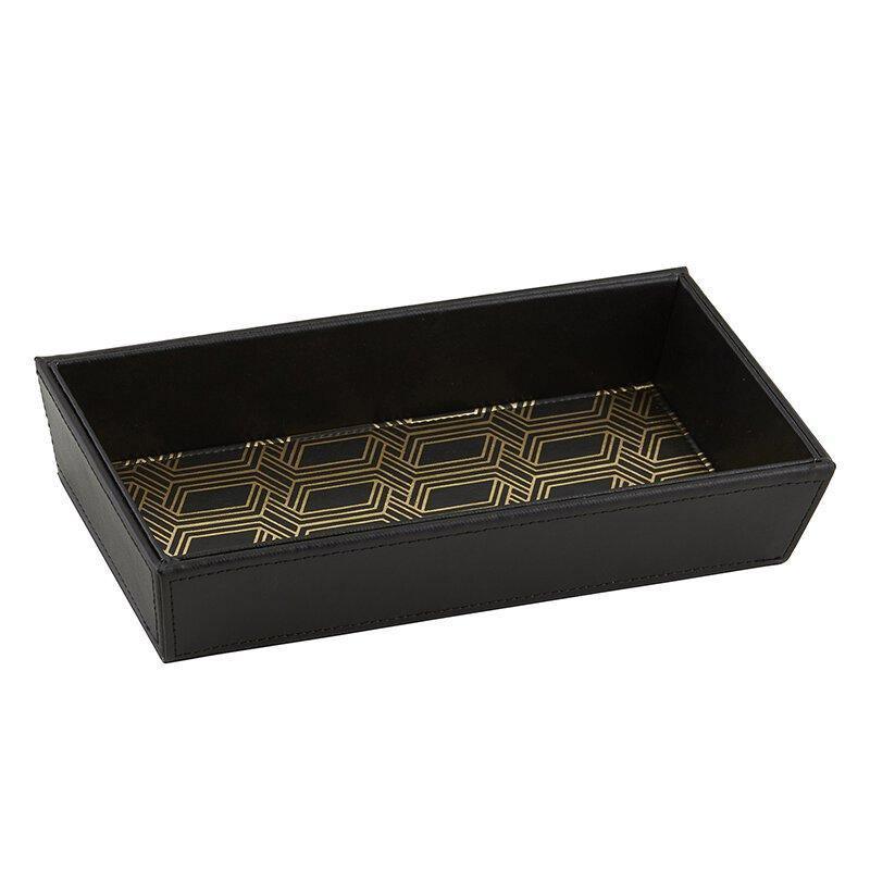 Black and Gold Valet Tray - Sorelle Gifts