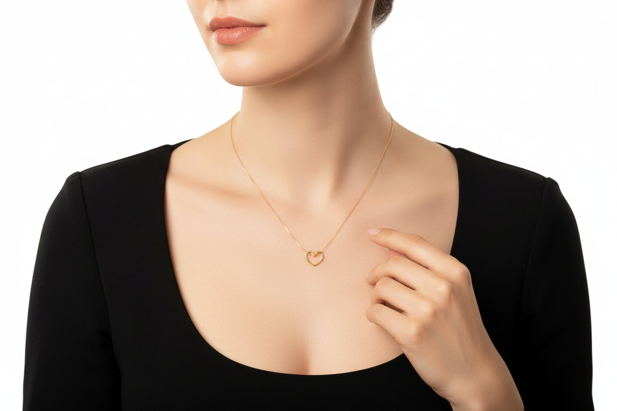 Open Heart Necklace