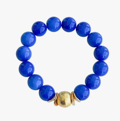 Candace Beaded Bracelet - Blue - Sorelle Gifts