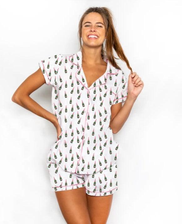 Champagne Pajama Short Set - Sorelle Gifts