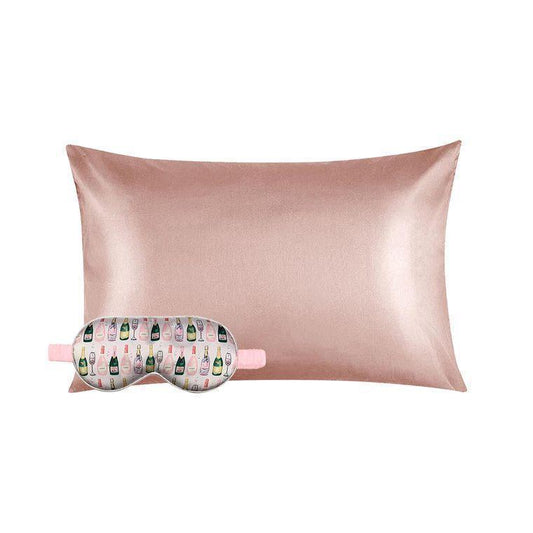 Champagne Eye Mask and Pillowcase Set - Sorelle Gifts