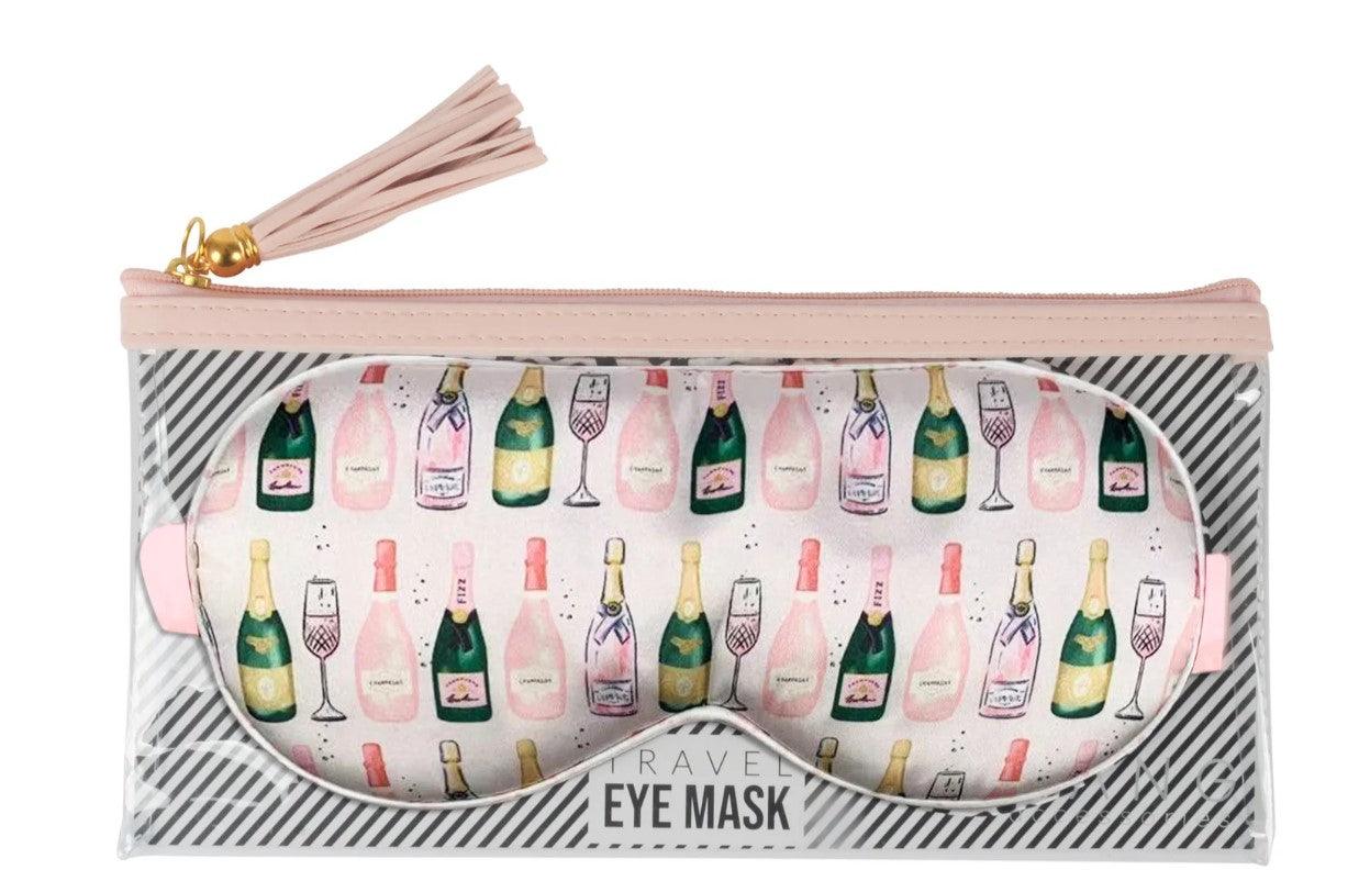 Champagne Satin Eye Mask + travel pouch - Sorelle Gifts