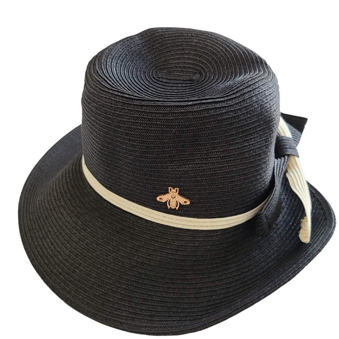 Collapsible Sun Hat with Bee Detail - Sorelle Gifts
