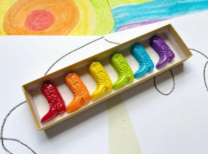 Cowboy Boot Crayons Gift Box - Sorelle Gifts