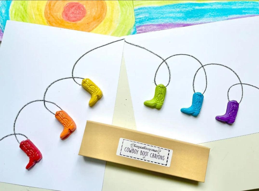 Cowboy Boot Crayons Gift Box - Sorelle Gifts