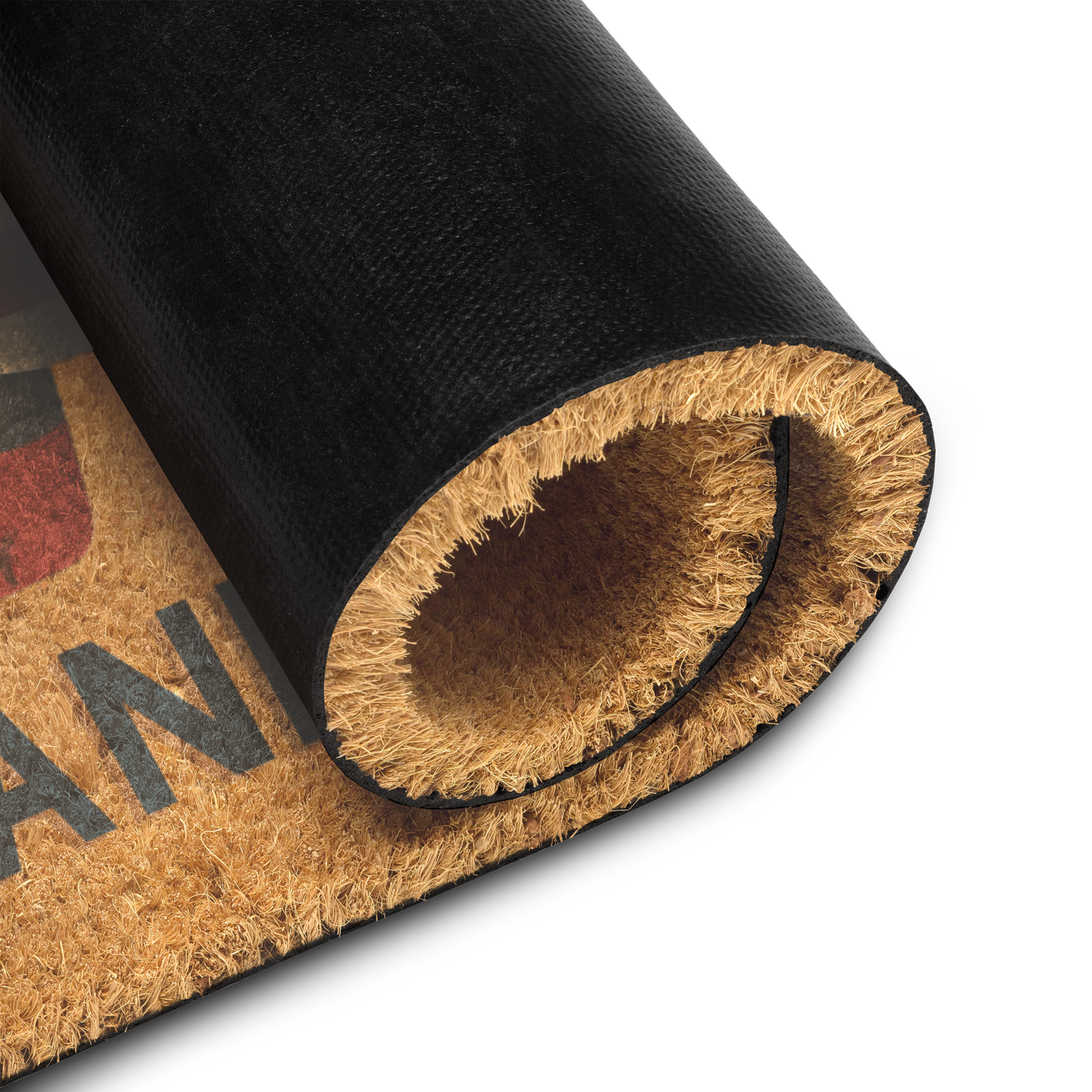 Red White & Woof Dachshund doormat