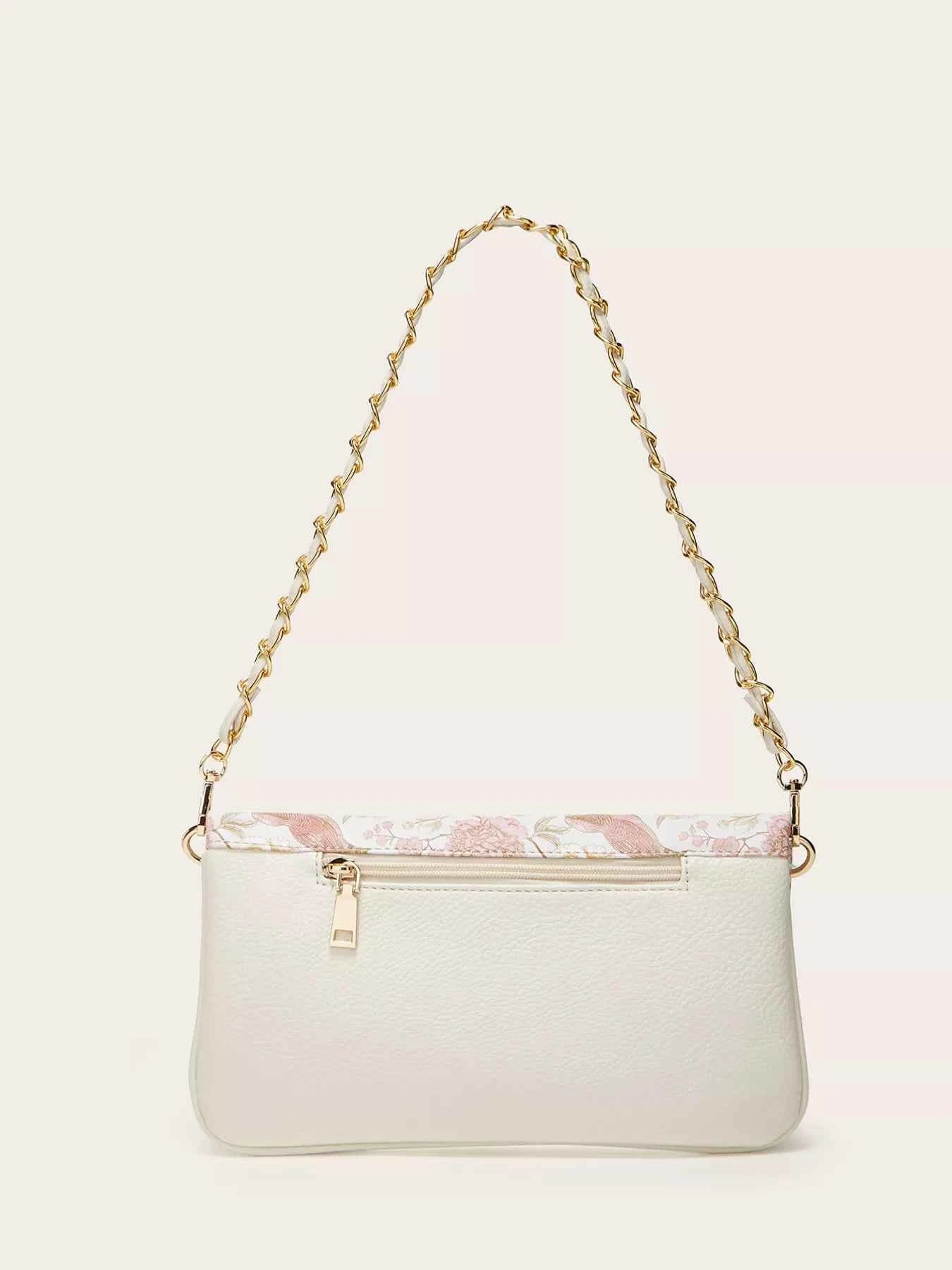 Floral Chain Shoulder Bag