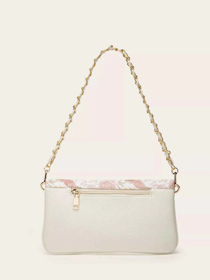 Floral Chain Shoulder Bag