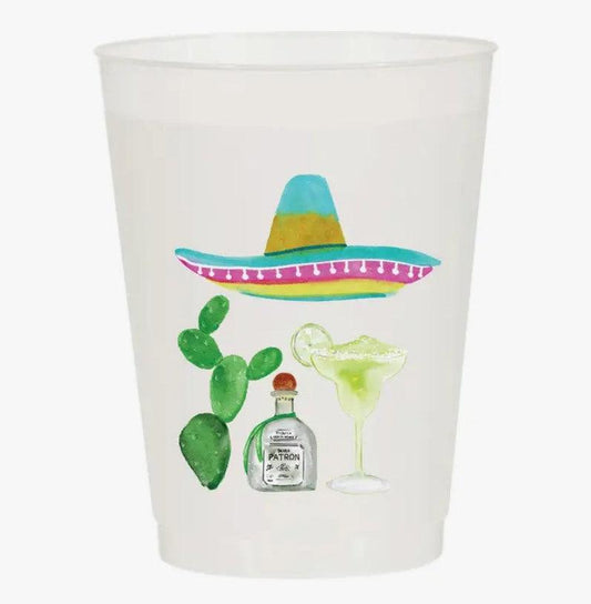 Fiesta Margarita Frosted Reusable Cups - Sorelle Gifts