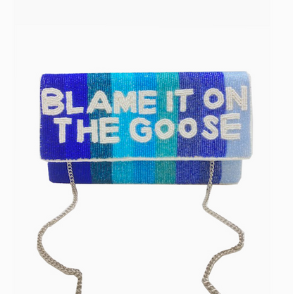 Blame It On The Goose Beaded Clutch Purse