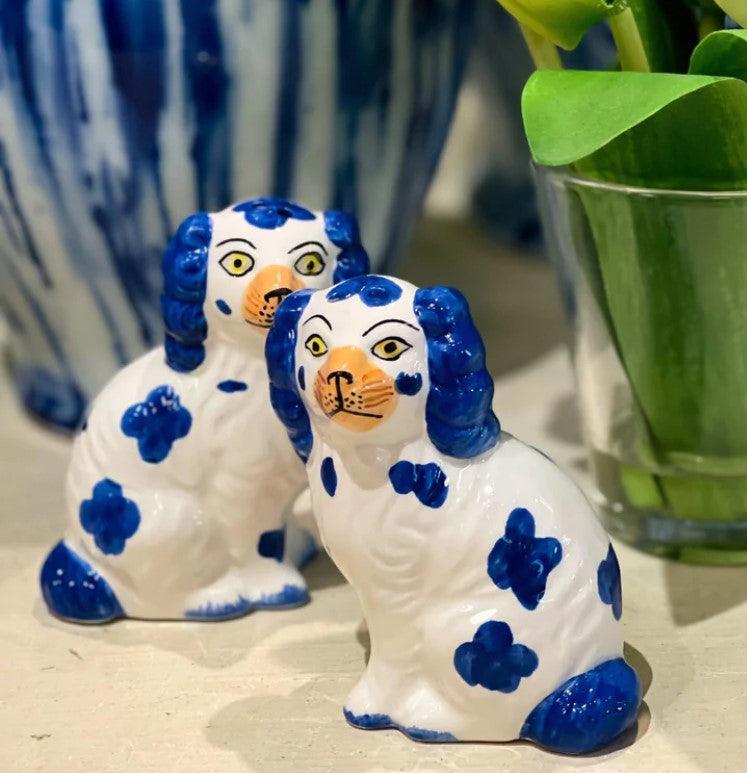 Hand-Painted Staffordshire Dog Salt and Pepper Shaker Set - Sorelle Gifts