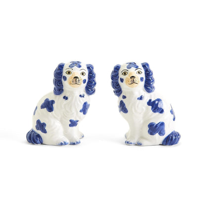 Hand-Painted Staffordshire Dog Salt and Pepper Shaker Set - Sorelle Gifts