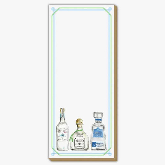 Handpainted Tequila Bottles Luxe Skinny Pad - Sorelle Gifts
