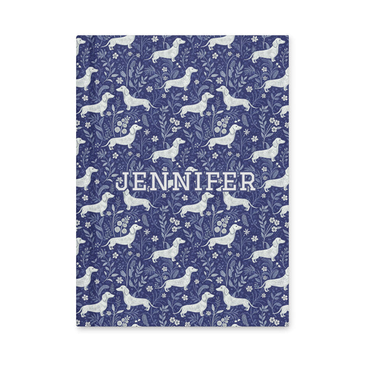 Dachshund Dreams Personalized Hardcover Lined Journal - Sorelle Gifts