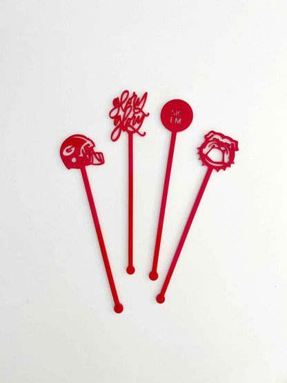 Georgia Bulldogs Stir Stick Set