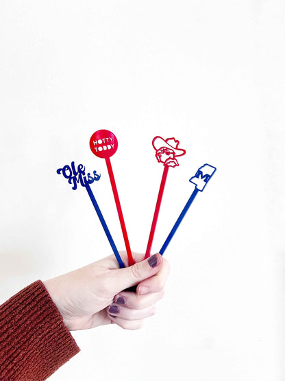Ole Miss Stir Stick Set