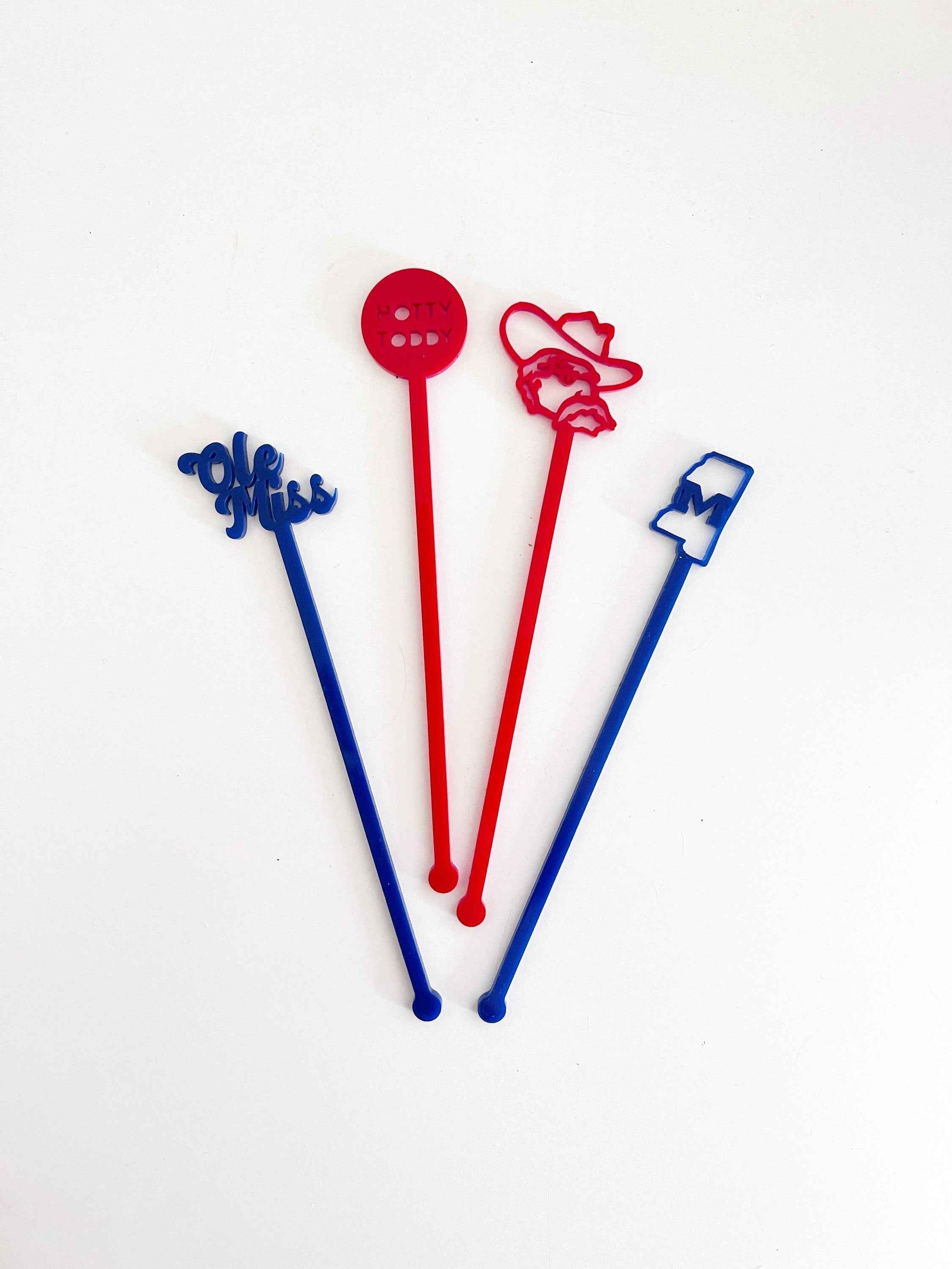 Ole Miss Stir Stick Set